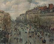 Boulevard Montmartre in Paris Camille Pissarro